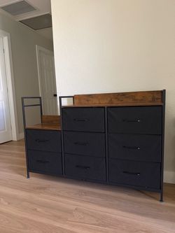 Dresser with Fabric Drawers