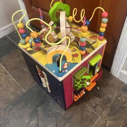 Wooden Activity Cube