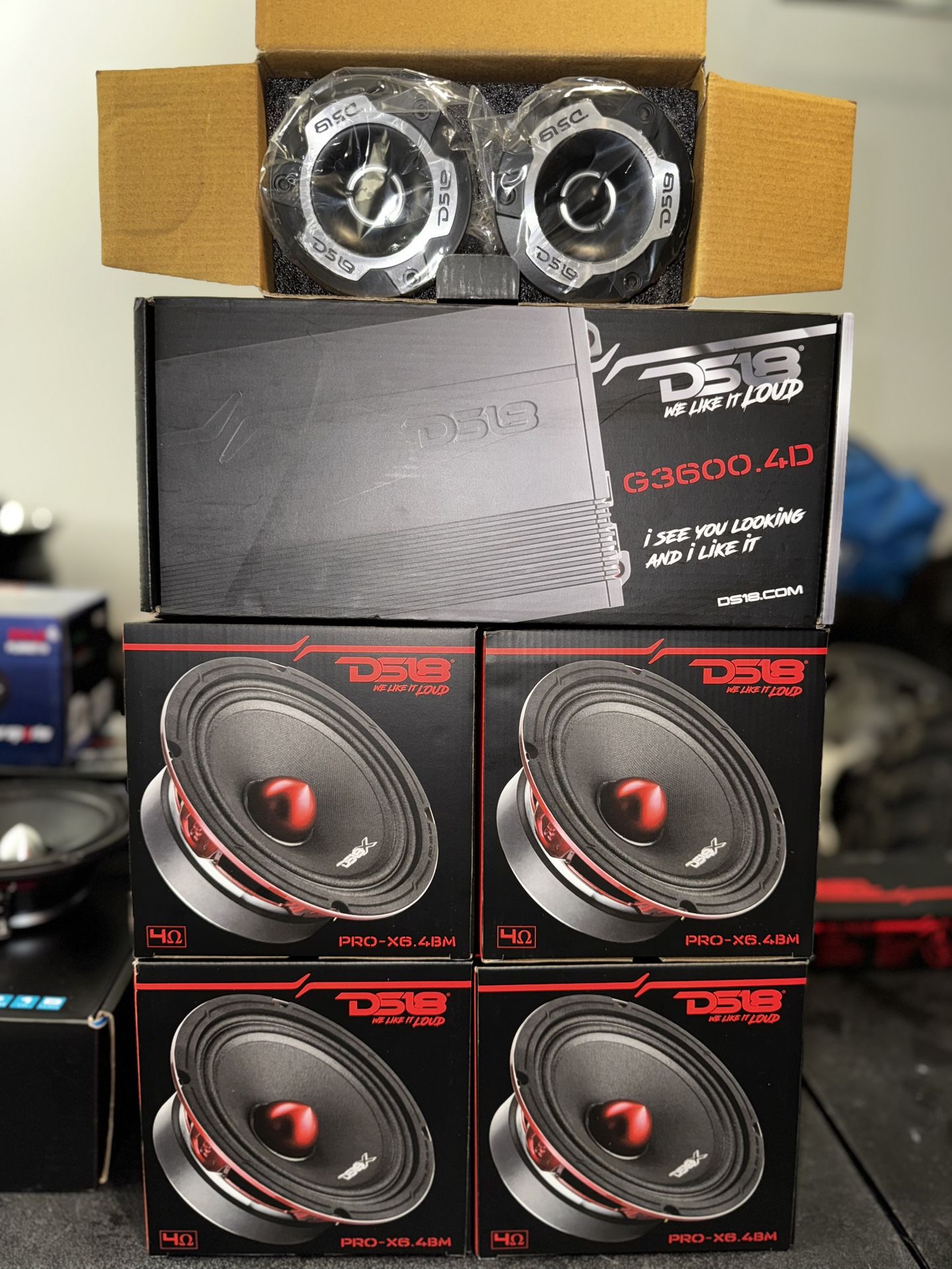 Ds18 Voice Car Speaker Audio Bundle (new)