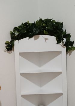 arge Full Faux Greenery Arrangement – Black Planter – $35