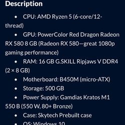 Gaming Pc With Monitor 