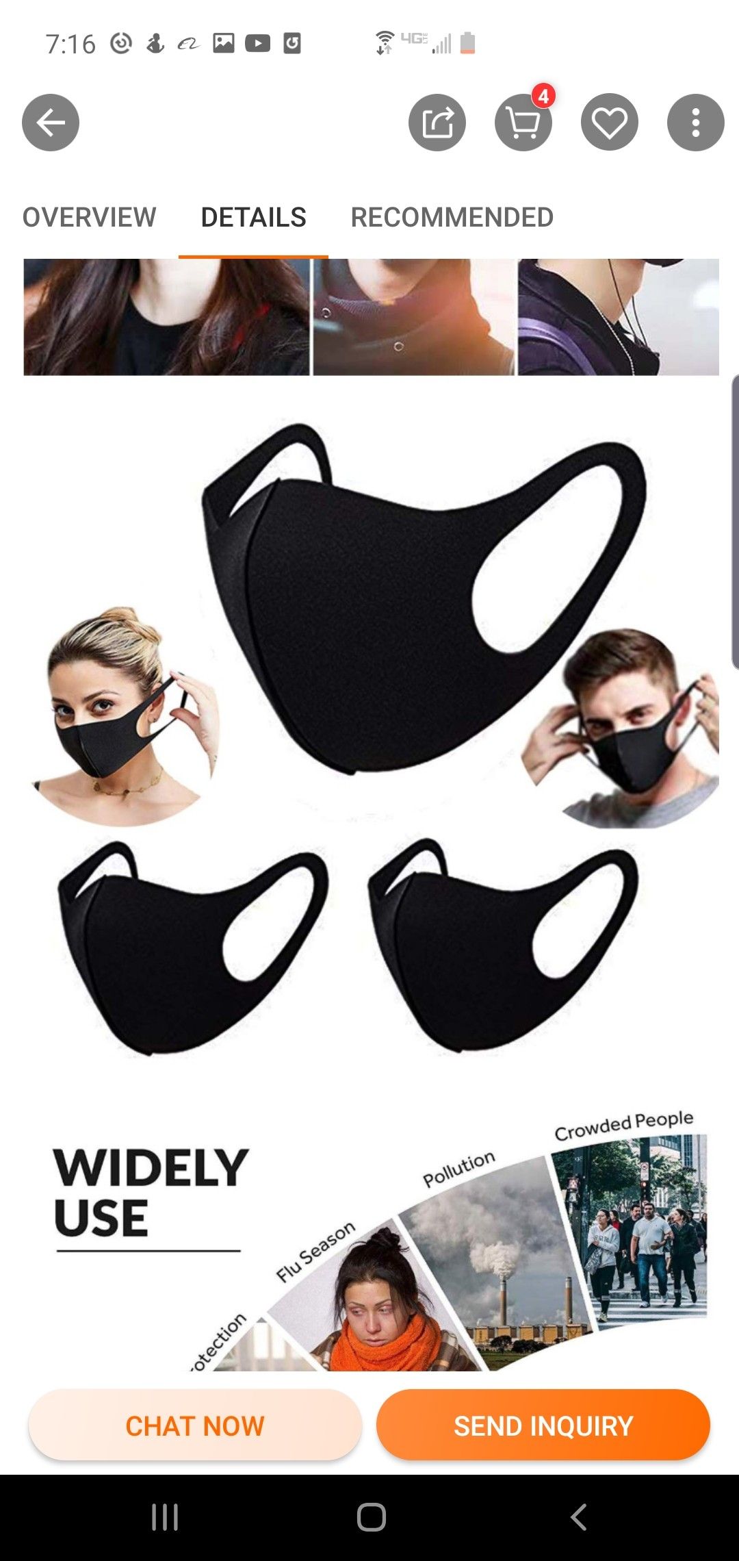 3x (WASHABLE & REUSABLE) FACE MASKS