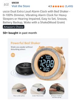 Adjustable Sound and Vibration Alarm Clock