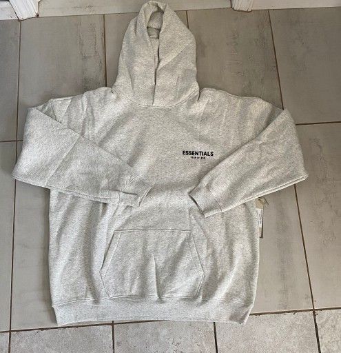 Light Oatmeal Fear Of God Essentials Hoodie XL