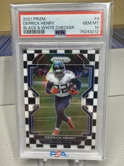 2021 PANINI PRIZM #4 DERRICK HENRY BLACK & WHITE CHECKER