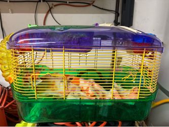 Gently used hamster cage