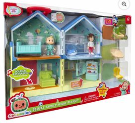 CoComelon Deluxe Familyyy House Playset for Pretend Play with Plastic Multicolor