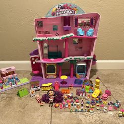 Shopkins Super Mall, Small Mall and Large Lot of Accessories