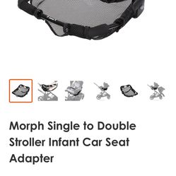 Baby Trend Morph Single to Double Stroller Infant Car Seat Adapter