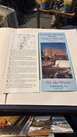 Olympia Brewery Tours Pamphlet