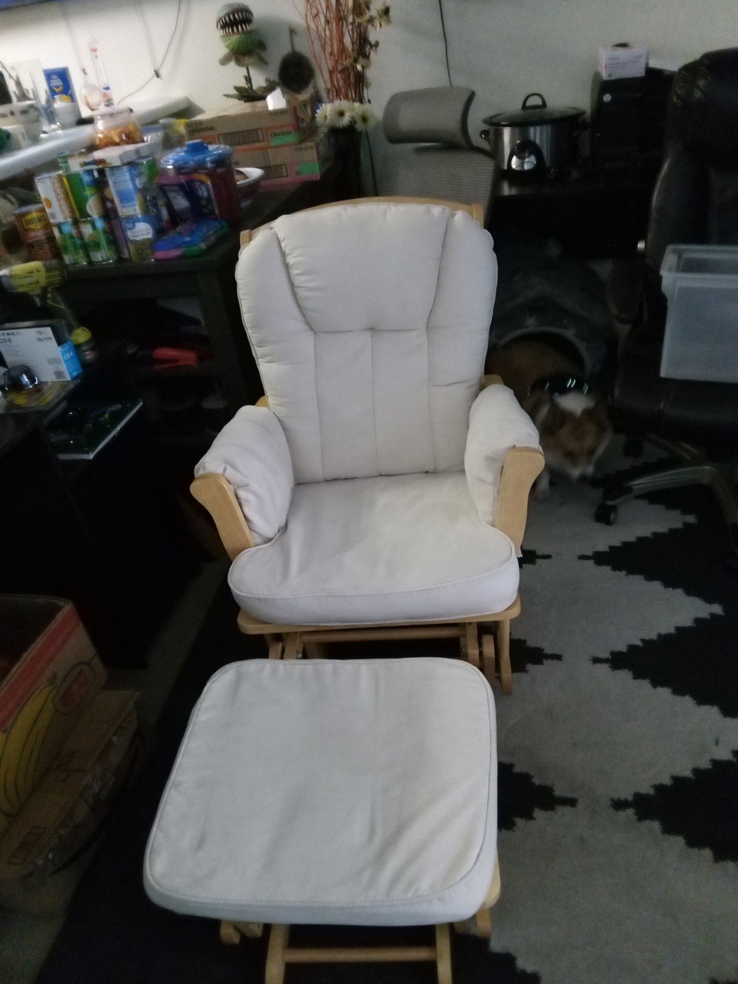 Rocking chair with ottoman
