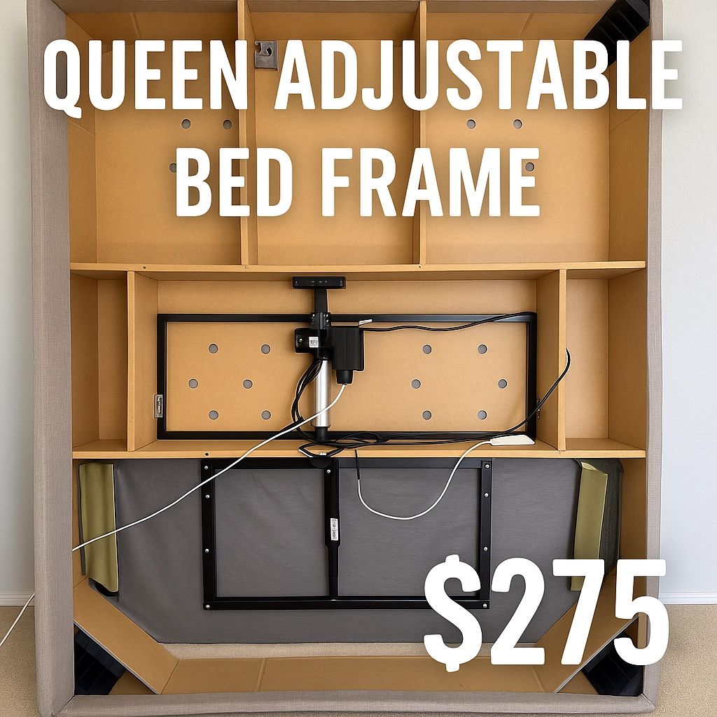 Queen Size Tempur-Pedic Adjustable Bed Frame Lift – Works Great