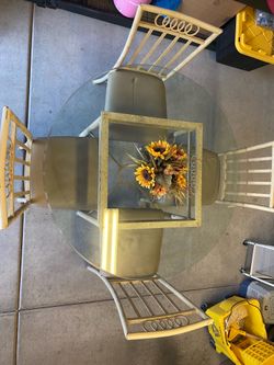 Designer table and chairs