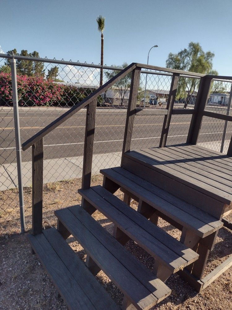 Mobile Home And RV Wooden Steps
