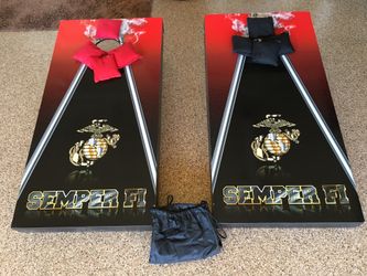 Oohra!!!!! USMC. Cornhole Set