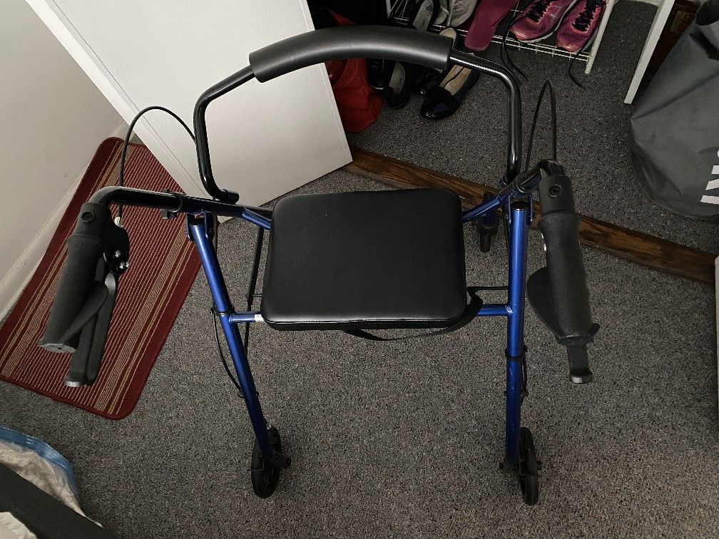 Rolling Walker And Wheelchair. Good Shape