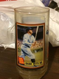McDonalds Babe Ruth collectors glass
