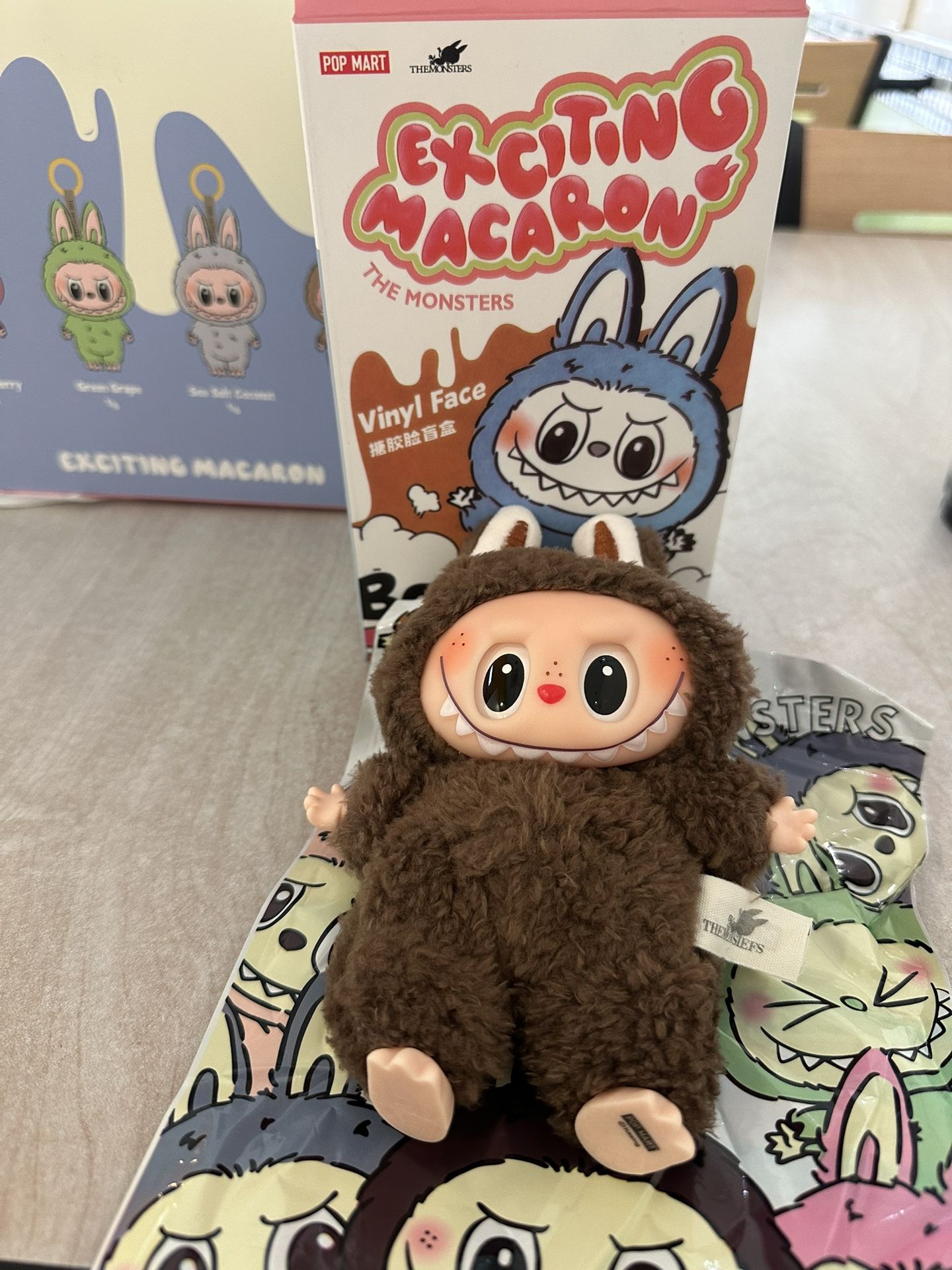 Secret Chestnut Cocoa Labubu Plushie Color Dark Brown