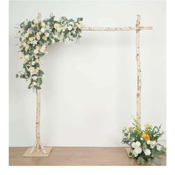 Natural Birch Wood Square Backdrop Stand