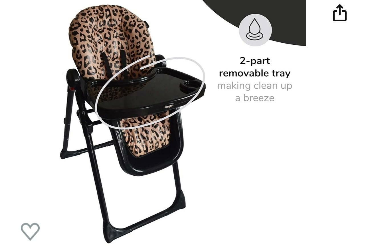 Christina Milian Leopard Babiie Am:pm Fitzrovia Highchair