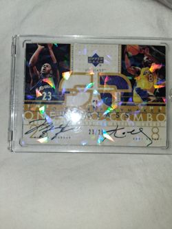2003 Michael Jordan, Kobe Bryant, Upper Deck Card MJ/KB-AC