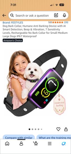 Dog barking collar