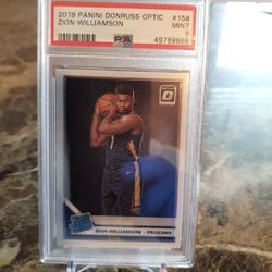 2019 Optic Zion Williamson PSA Graded Gem Mint 9