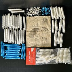Lot 60 Hair Spiral Perm Rods Instructions Included 1980’s Hairstyling Preowned Tap See More for All Info 