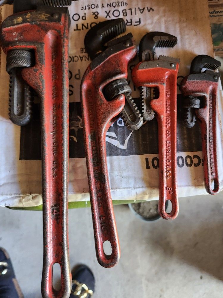 Wrenches, 10" 8" 6" 14"