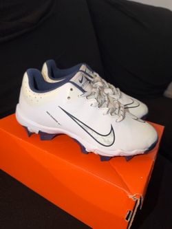 Nike softball Cleats White Navy