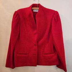 Jack Winter short Red Blazer. Size 16.  Wool