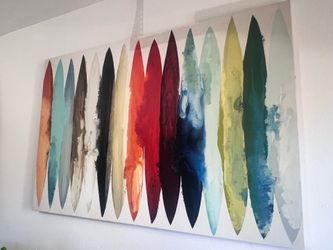 GIANT “Even Flow” canvas painting print by Randy Hibberd