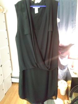 Small black blouse dress