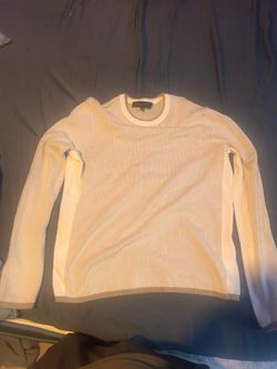 Rag & Bone white ribbed knit sweater in size M