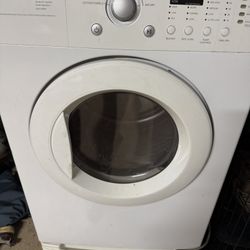 LG Gas Dryer With Pedestal Storage