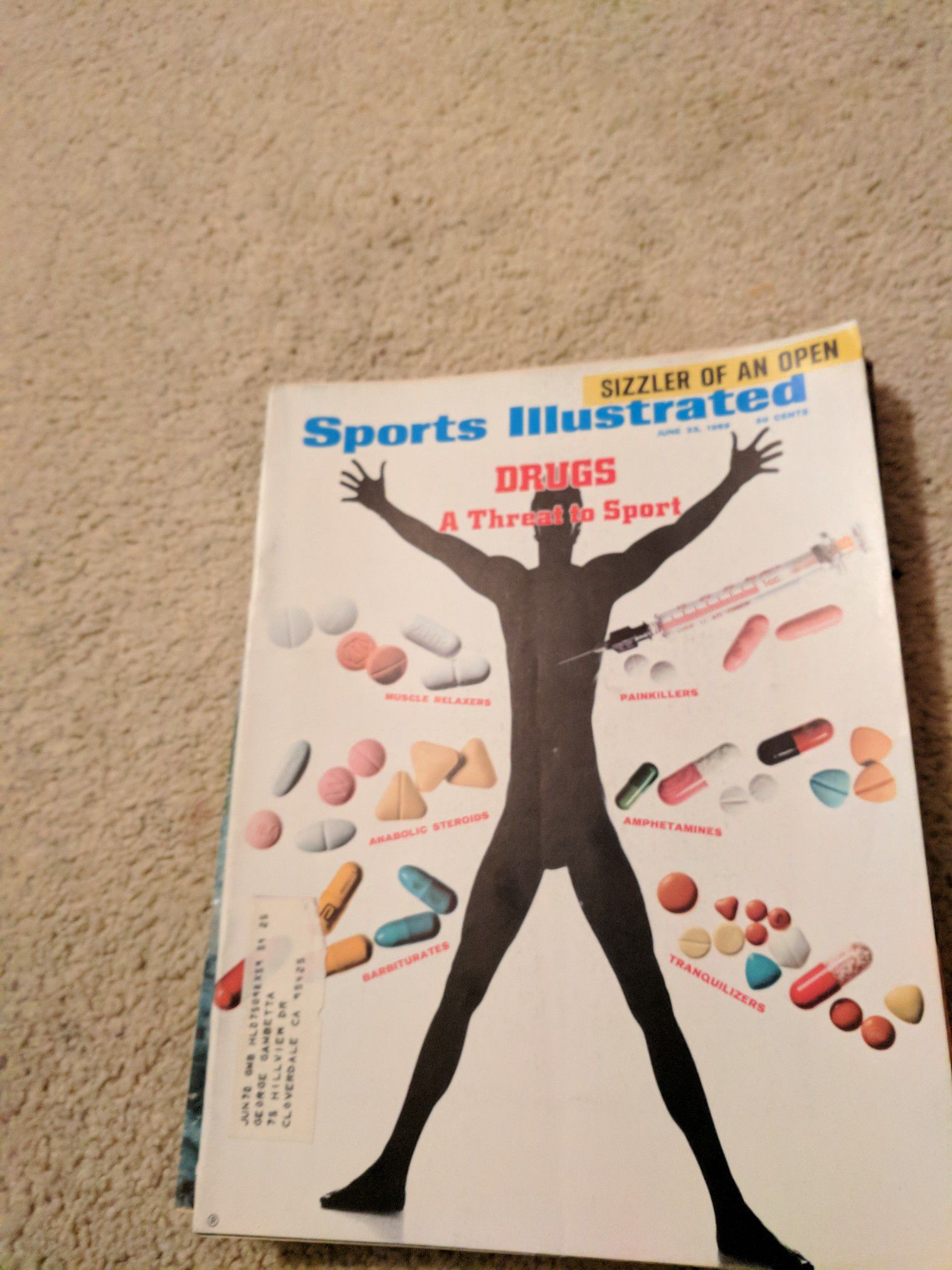 1969 sports illustrated Drugs