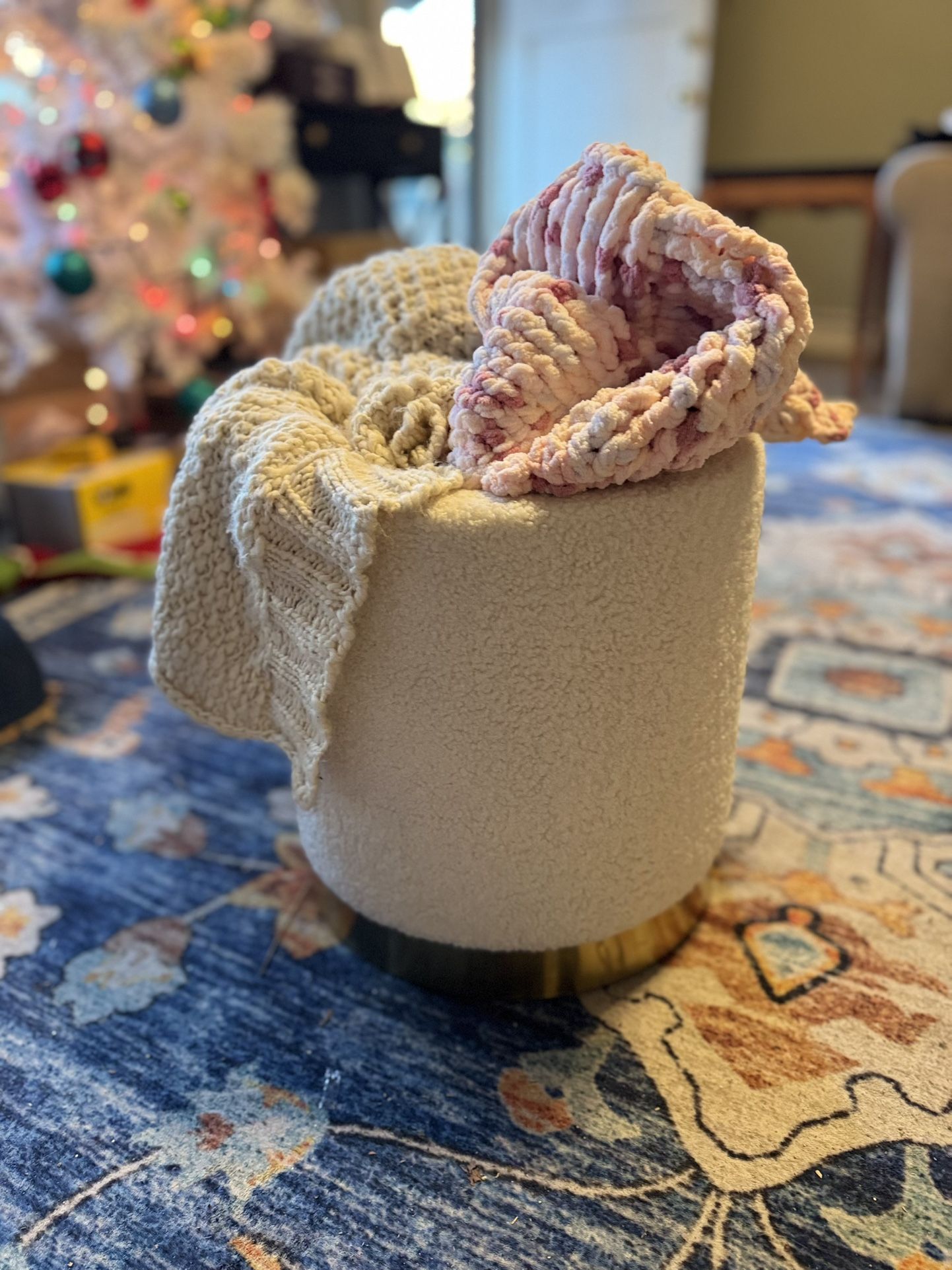 Super Cute Blanket Storage Bin.