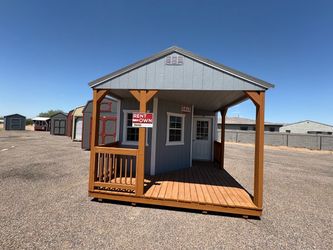 12x28 deluxe patio playhouse / cabin / office