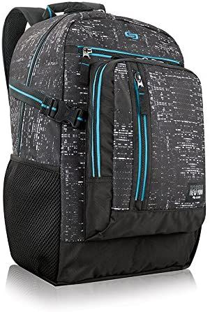NWT Solo New York Midnight 15.6 Inch Laptop Backpack, Black