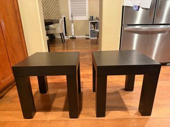Two west elm side tables / nightstands