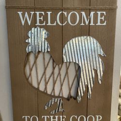 Welcome To The Coop Farmhouse Wall Decor New