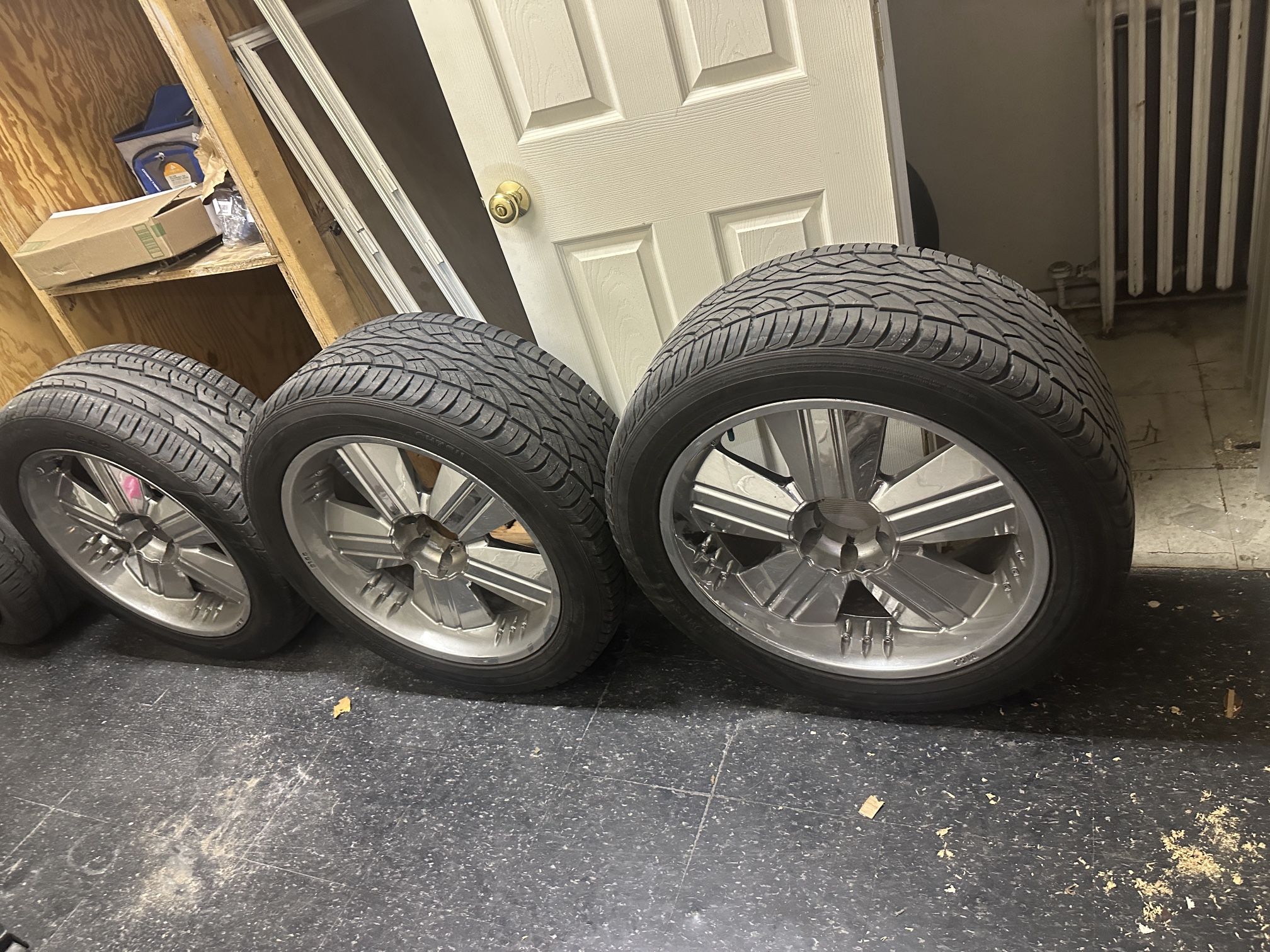 3 - 305/45/22 Tires And Rims