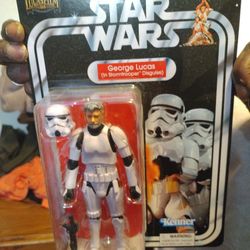 George Lucas In Storm Trooper Disguise