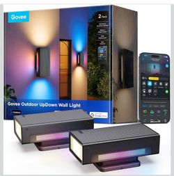 Govee Outdoor UpDown Wall Light, 2 Pack, 1200LM RGBICWW Smart Porch Lights