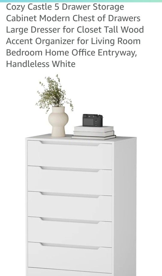 5 Drawer Storage Modern Cabinet