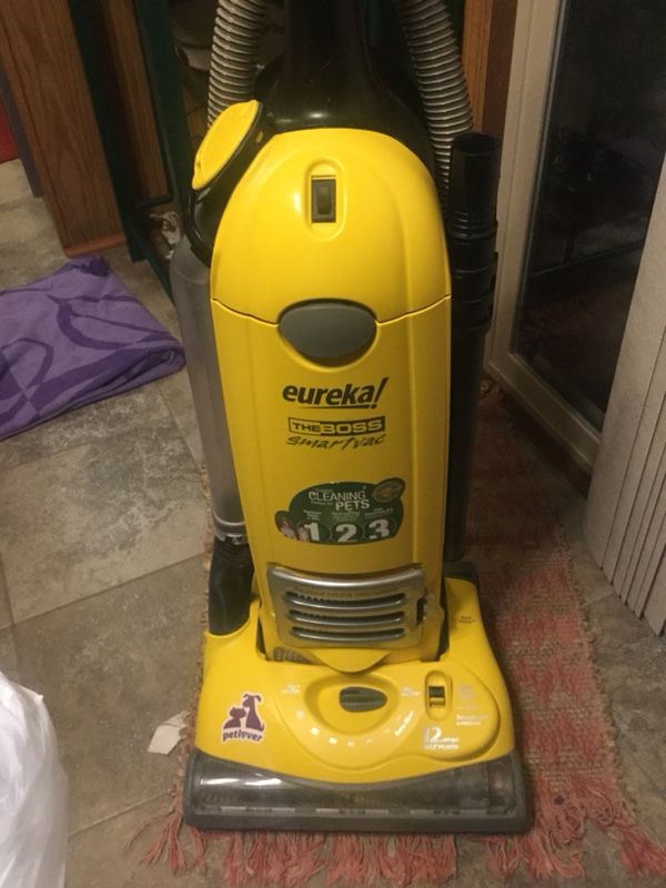 Eureka The Boss SmartVac Pet Lover model with multiple settings. Comes with all the hoses and attachments. Has an extremely large power cord.