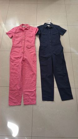 Outerknown Womens S.E.A. Jumpsuit Coverall Short sleeve Button, 2 For $20