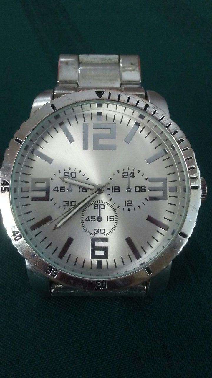 Men's Watch 2" Diameter wide Metal Base Bezel 1509 FMDCTM009 IF184 Baterry 377 FMC JAPAN Movement FMD
