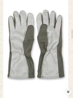 Military Style Leather Flight Gloves