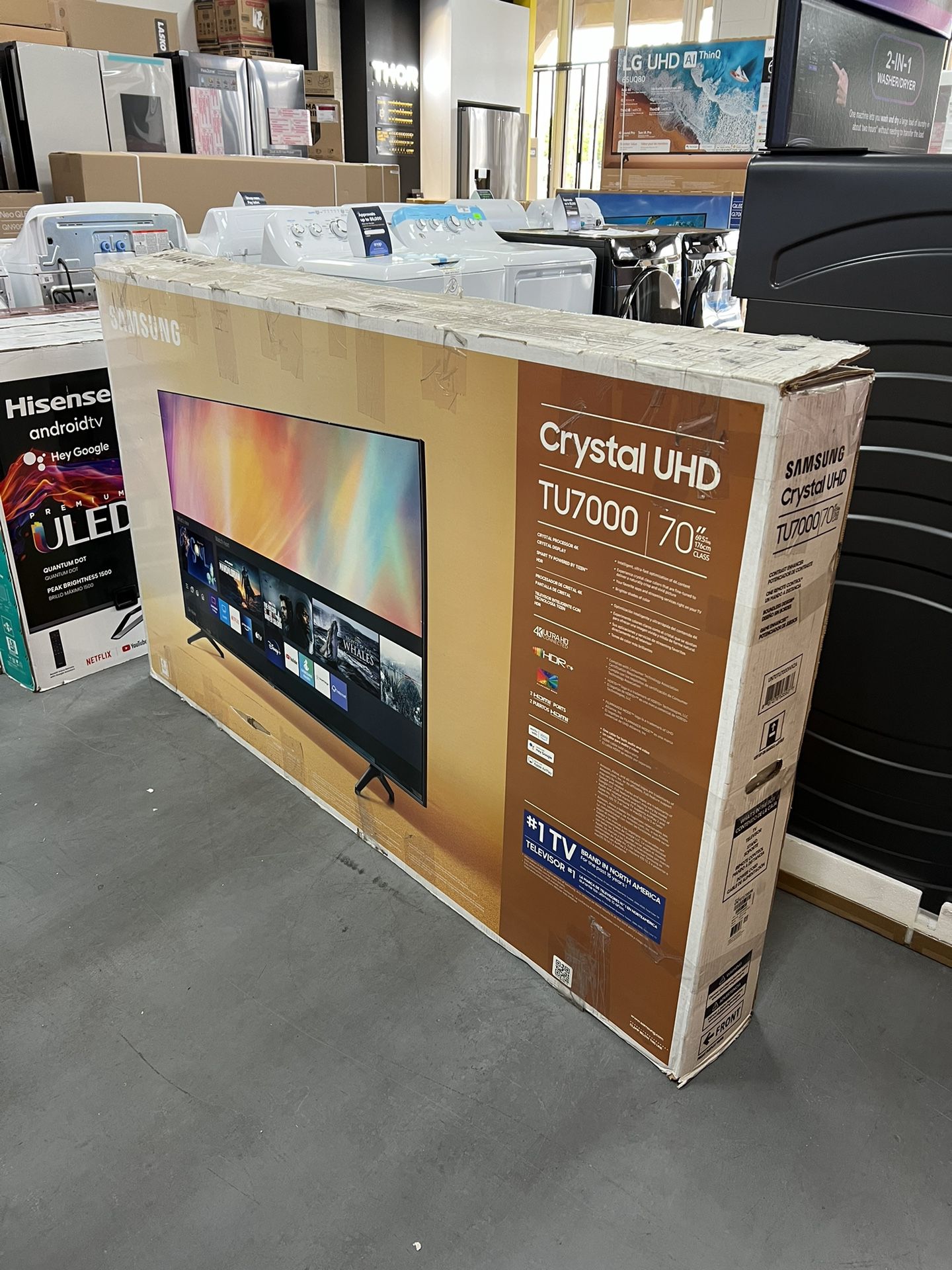 70” Samsung Crystal TU7000 4K Smart TV